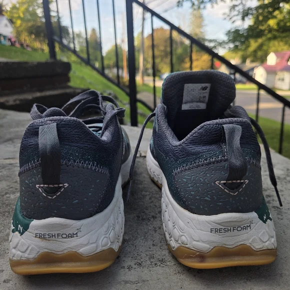 New Balance Women's X Hierro V7 Trail Running Shoe, Faded Teal/Graphite/Grey - Picture 4 of 6